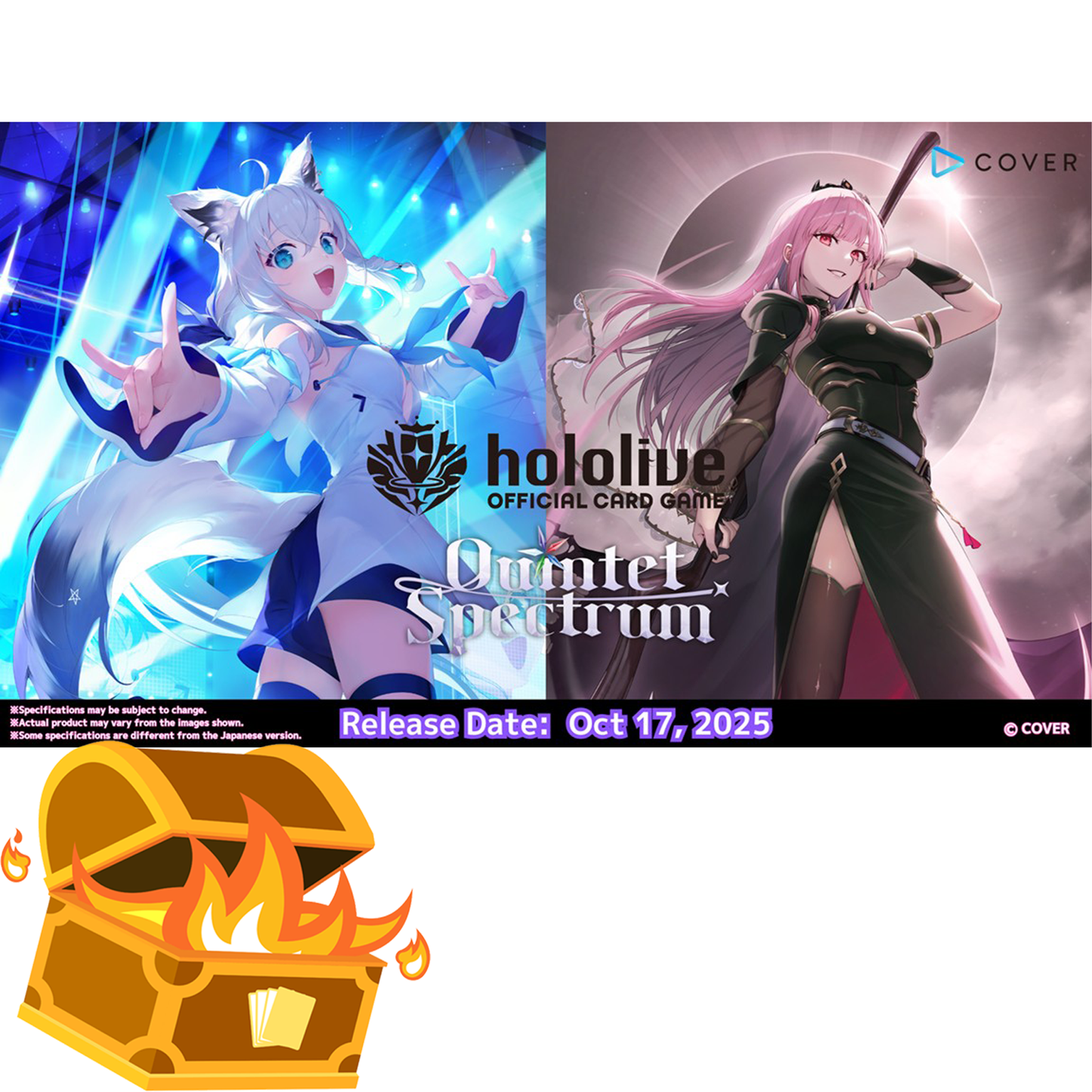 hololive OFFICIAL CARD GAME Booster Box – Quintet Spectrum