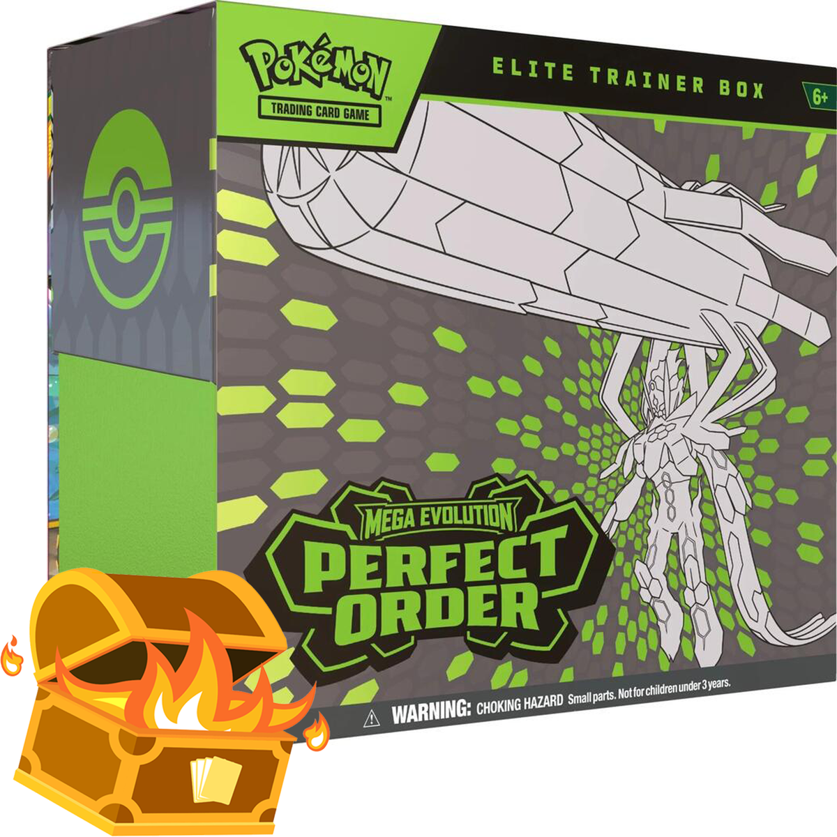 Pokémon TCG Mega Evolution Perfect Order Elite Trainer Box featuring Mega Zygarde