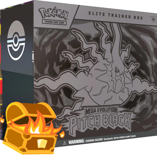 Pokémon TCG Mega Evolution Pitch Black Elite Trainer Box featuring Mega Darkrai